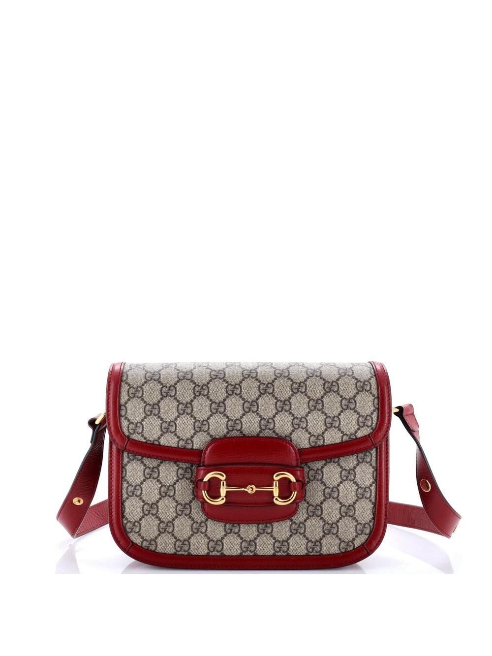 Gucci Horsebit Shoulder Bag Gg Coated #348339G21B